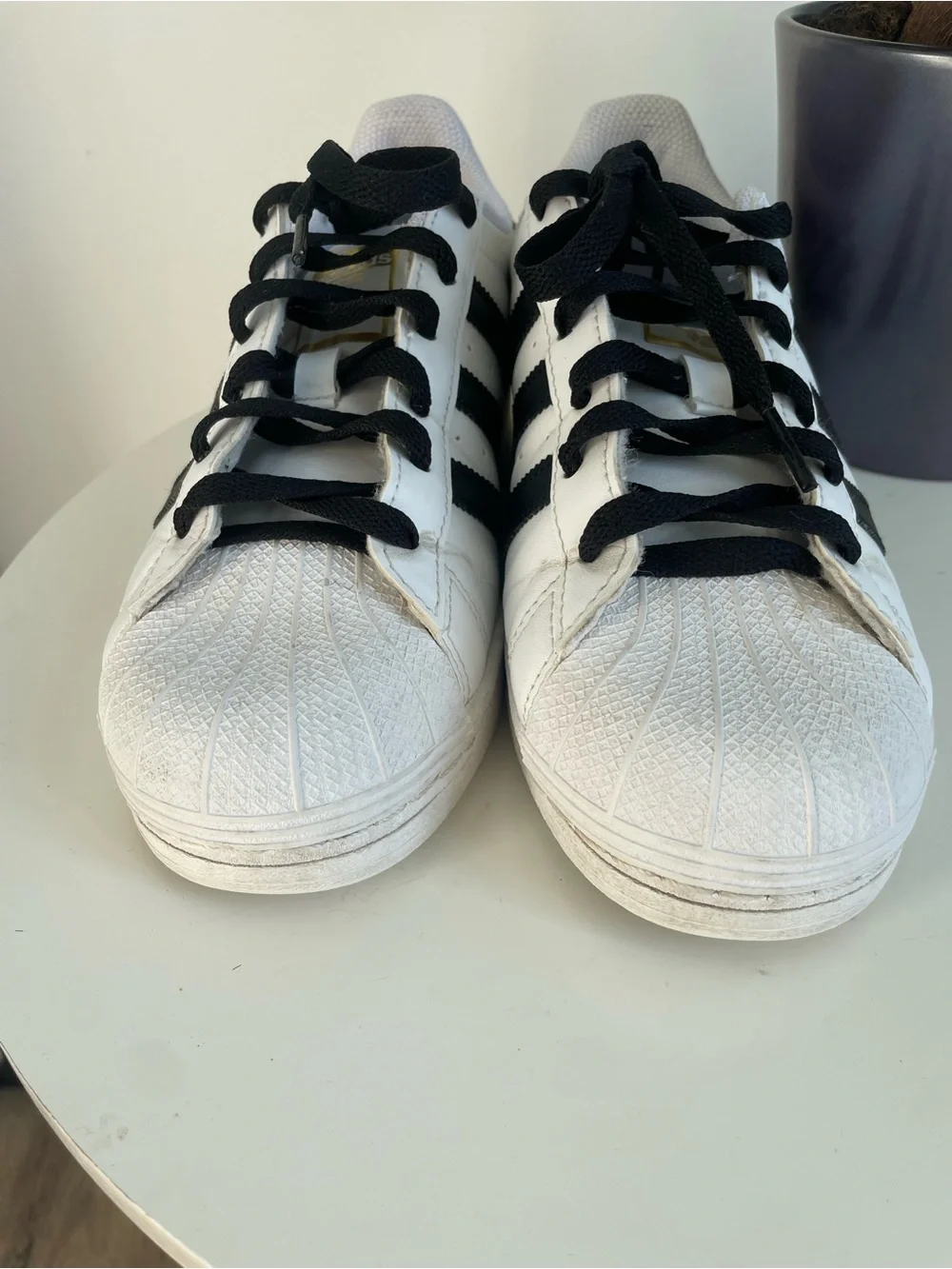Women Size 7.5 adidas Shell Toe Superstar Floral Twist White Black Shoes